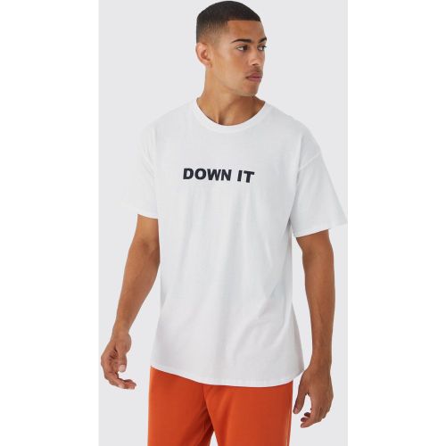 T-shirt oversize à slogan Student - XS - Boohooman - Modalova