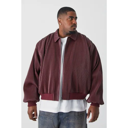 Grande taille - Veste Harrington oversize plissée - XXL - Boohooman - Modalova