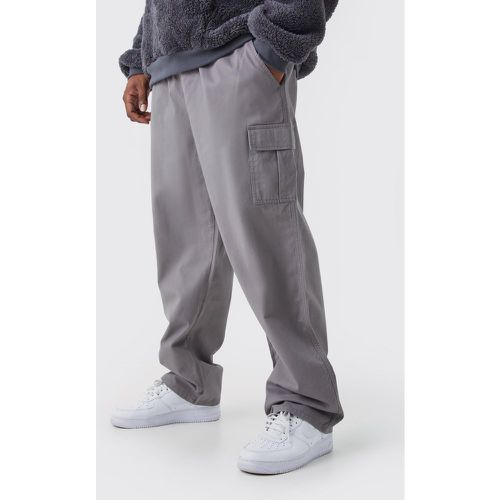 Grande taille - Pantalon cargo droit à taille fixe - XXXXL - Boohooman - Modalova