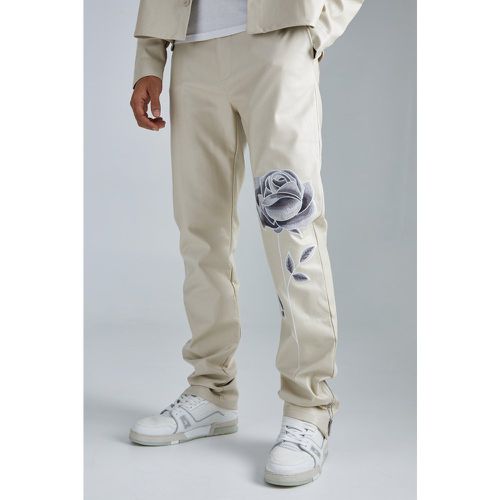 Pantalon droit zippé - S - Boohooman - Modalova