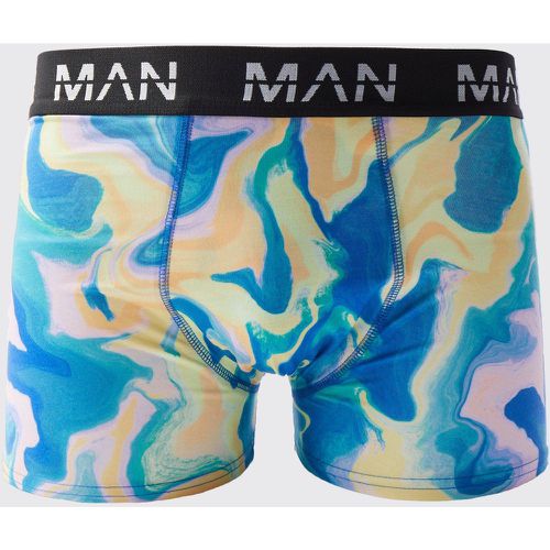 Boxer à imprimé marbre - M - Boohooman - Modalova