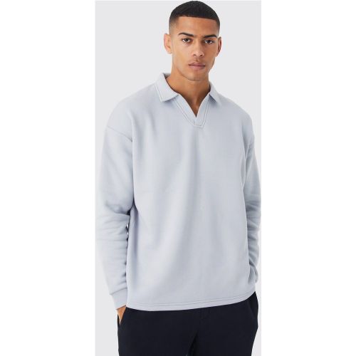 Polo oversize à manches longues homme - L - Boohooman - Modalova