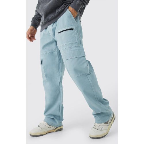 Pantalon cargo à coutures contrastantes - 34 - Boohooman - Modalova