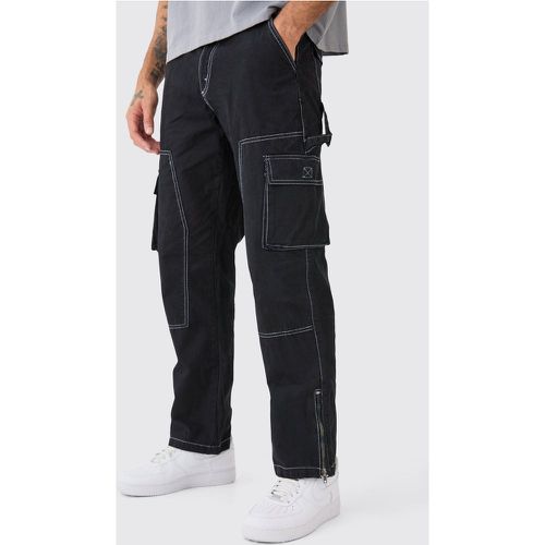 Pantalon large à coutures contrastantes - 30 - Boohooman - Modalova