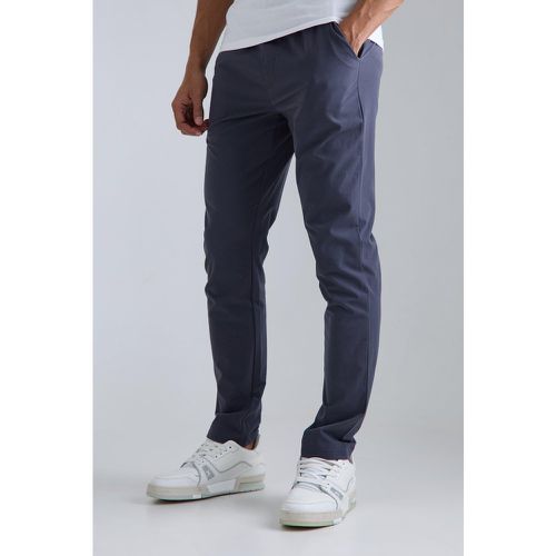 Pantalon slim technique léger à taille élastiquée - XS - Boohooman - Modalova