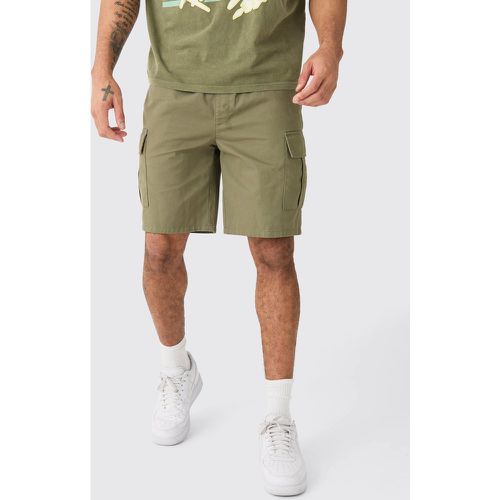 Short cargo large à taille élastiquée - M - Boohooman - Modalova