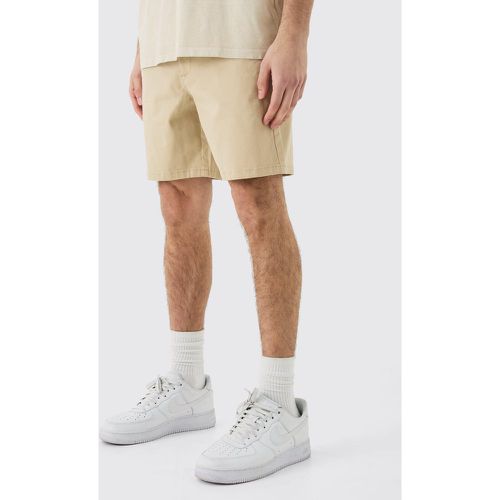 Short chino slim à taille fixe - M - Boohooman - Modalova