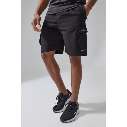 Short cargo à imprimé réfléchissant - MAN Active - S - Boohooman - Modalova