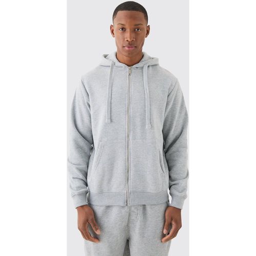 Sweat à capuche zippé basique homme - S - Boohooman - Modalova