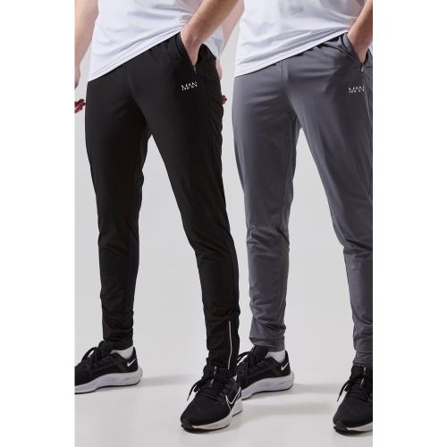 Tall - Lot de 2 joggings de sport - MAN Active - S - Boohooman - Modalova