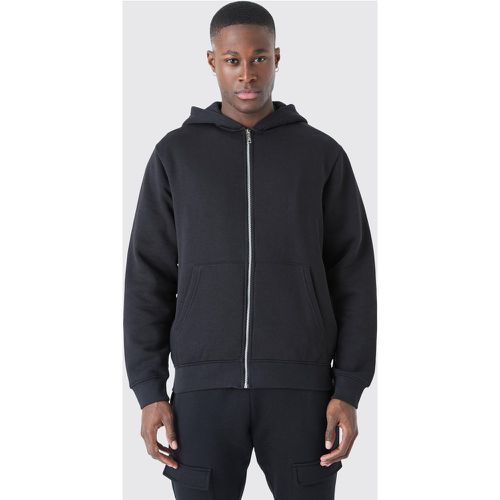 Sweat à capuche zippé basique homme - S - Boohooman - Modalova