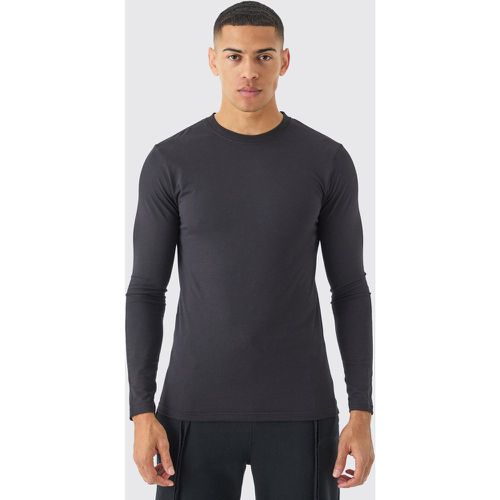 T-shirt moulant à manches longues - M - Boohooman - Modalova