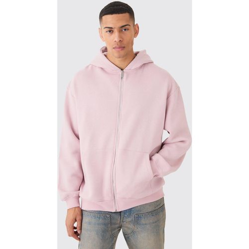 Sweat à capuche oversize zippé homme - L - Boohooman - Modalova