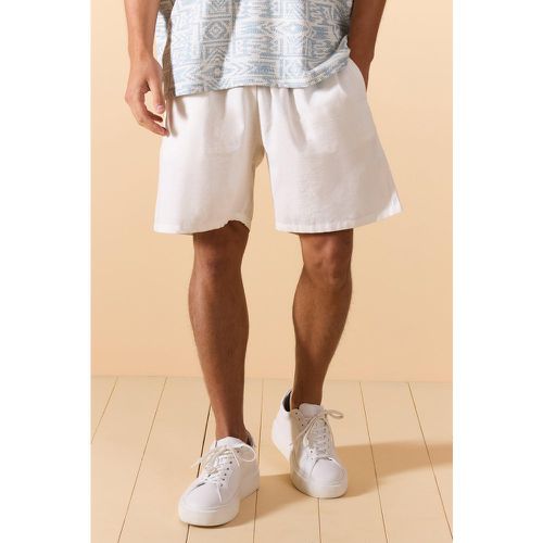 Short habillé en lin - S - Boohooman - Modalova