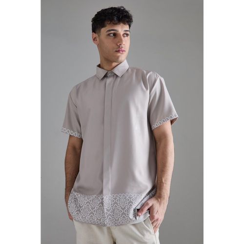 Chemise oversize imprimée - M - Boohooman - Modalova