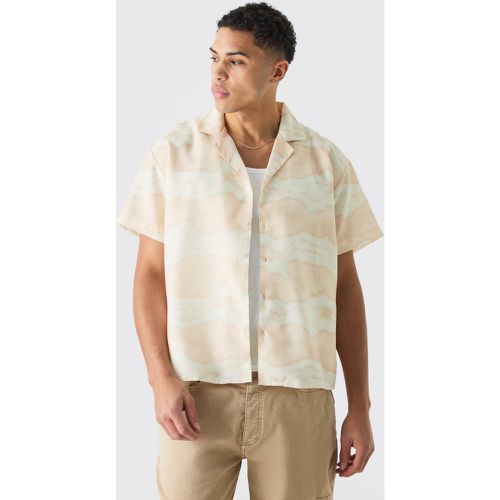 Chemise oversize tie dye à manches courtes - M - Boohooman - Modalova