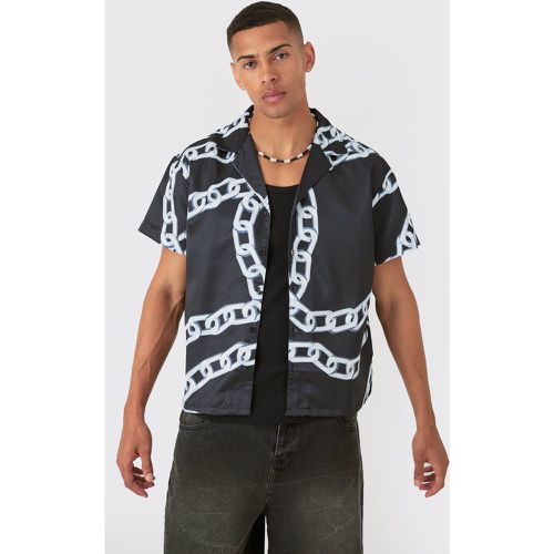 Chemise oversize satinée - S - Boohooman - Modalova