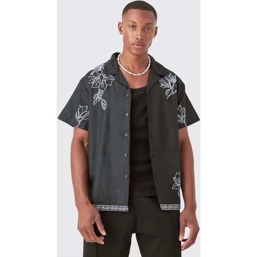 Chemise oversize fleurie - M - Boohooman - Modalova