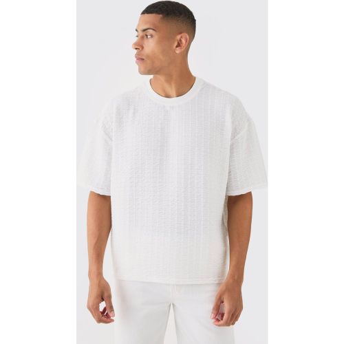 T-shirt oversize plissé - M - Boohooman - Modalova