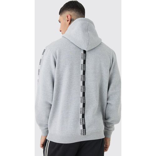 Tall Official Man Tape Hoodie - Boohooman - Modalova