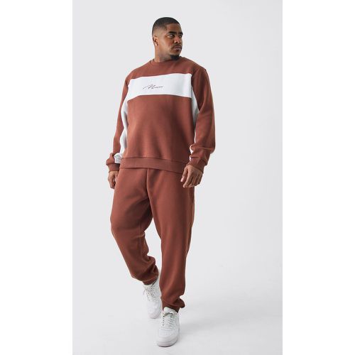 Grande taille - Survêtement color block - MAN - XXL - Boohooman - Modalova