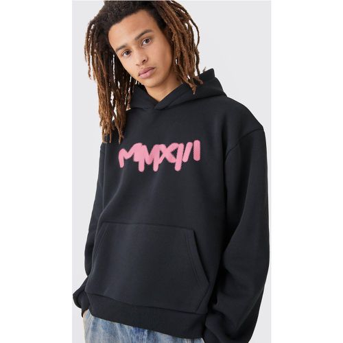 Sweat à capuche oversize fleuri - L - Boohooman - Modalova