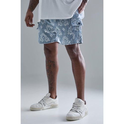 Grande taille - Short cargo texturé en - XXXL - Boohooman - Modalova