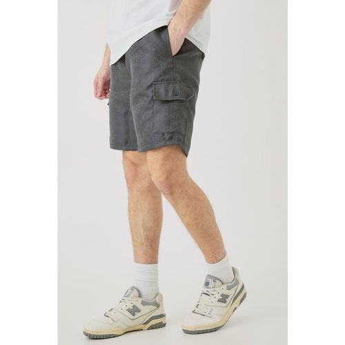 Tall - Short cargo texturé à taille élastiquée - S - Boohooman - Modalova