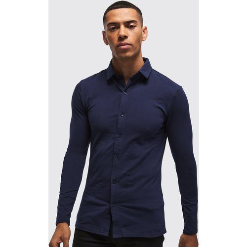 Chemise cintrée à manches longues - M - Boohooman - Modalova