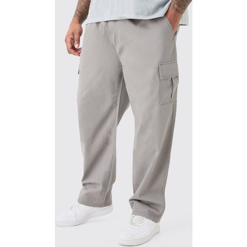 Grande taille - Pantalon cargo droit à taille fixe - 40 - Boohooman - Modalova