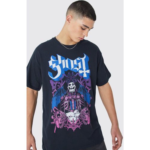 T-shirt oversize à imprimé Ghost Band - Boohooman - Modalova