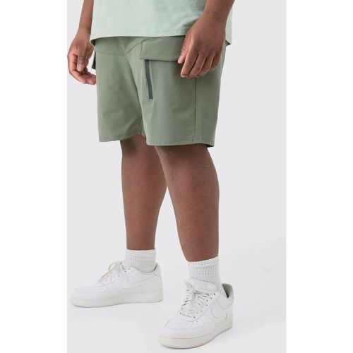 Grande taille - Short cargo large zippé - XXXL - Boohooman - Modalova