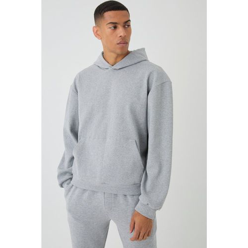 Sweat à capuche oversize côtelé homme - S - Boohooman - Modalova