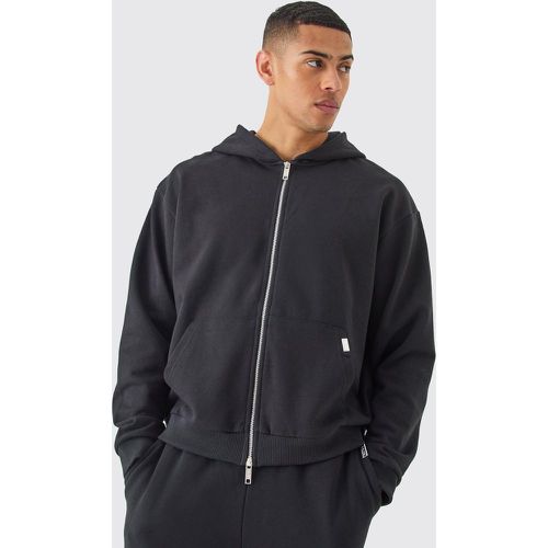 Sweat à capuche oversize zippé homme - L - Boohooman - Modalova