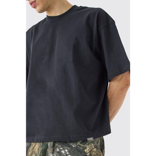 Oversized Extended Neck Boxy Heavyweight T-shirt - Boohooman - Modalova