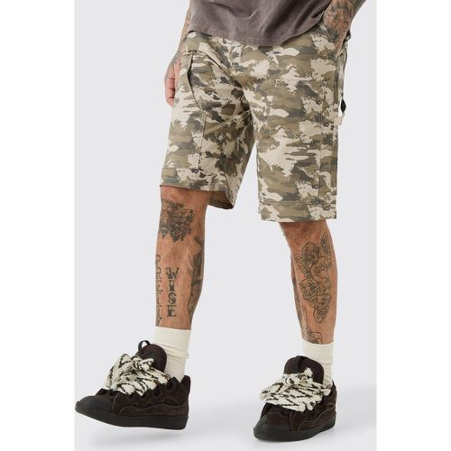 Tall - Short charpentier taille fixe à imprimé camouflage - 38 - Boohooman - Modalova