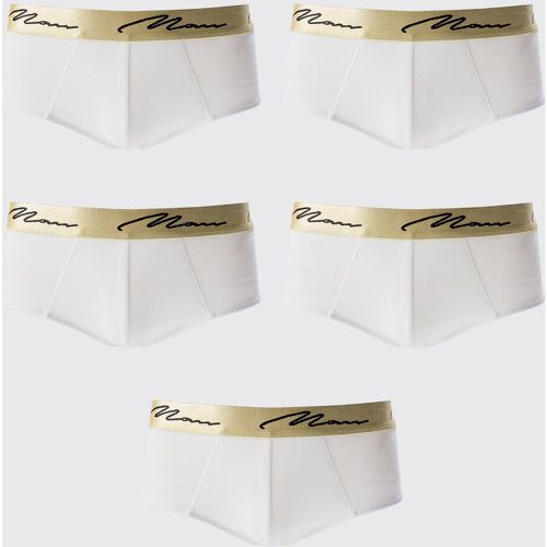 Lot de 5 boxers à logo signature - MAN - M - Boohooman - Modalova