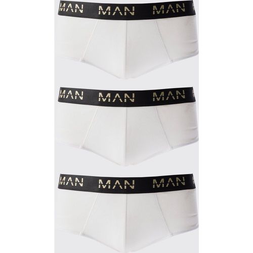 Lot de 3 boxers à logo doré - MAN - S - Boohooman - Modalova