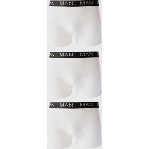 Lot de 3 boxers à logo doré - MAN - XL - Boohooman - Modalova