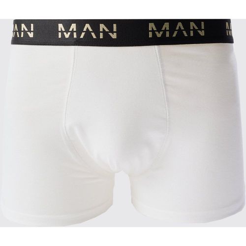 Gold Man Dash Boxers In White - Boohooman - Modalova