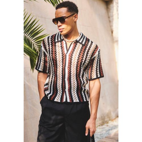 Chemise oversize rayée - S - Boohooman - Modalova