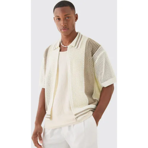 Chemise oversize color block - M - Boohooman - Modalova