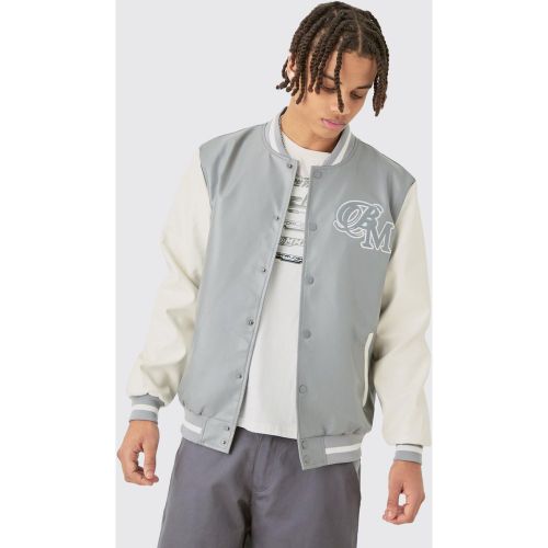 Veste universitaire à écusson homme - XS - Boohooman - Modalova