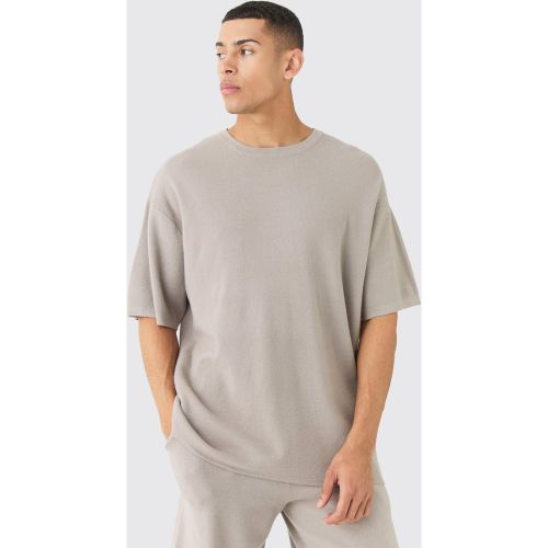 T-shirt oversize en maille - S - Boohooman - Modalova