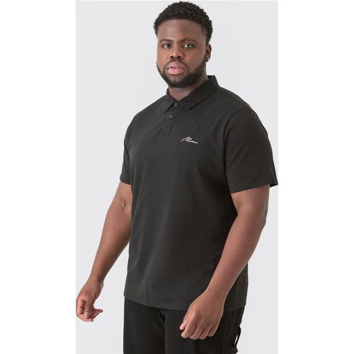 Grande taille - Polo brodé - XXXXL - Boohooman - Modalova