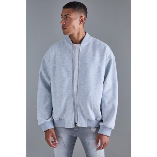 Bomber oversize feutré homme - S - Boohooman - Modalova