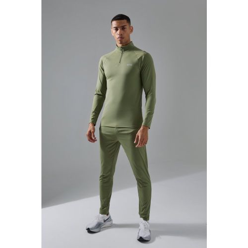 Survêtement de sport à col zippé - MAN Active homme - S - Boohooman - Modalova