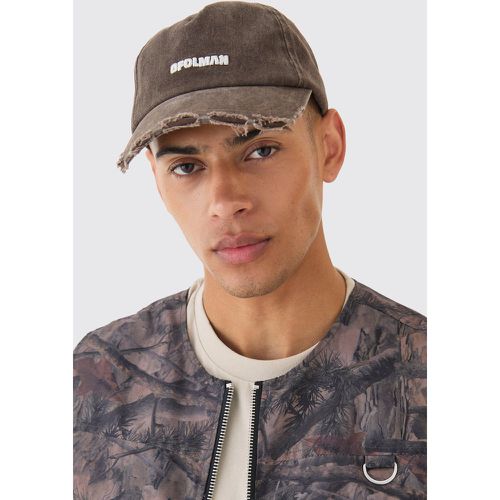 Ofcl 3d Embroidered Cap In Chocolate - Boohooman - Modalova