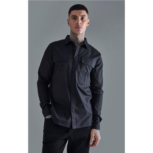 Tall - Chemise utilitaire à manches longues - S - Boohooman - Modalova