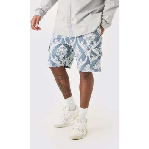 Grande taille - Short cargo texturé en tapisserie - XXXL - Boohooman - Modalova